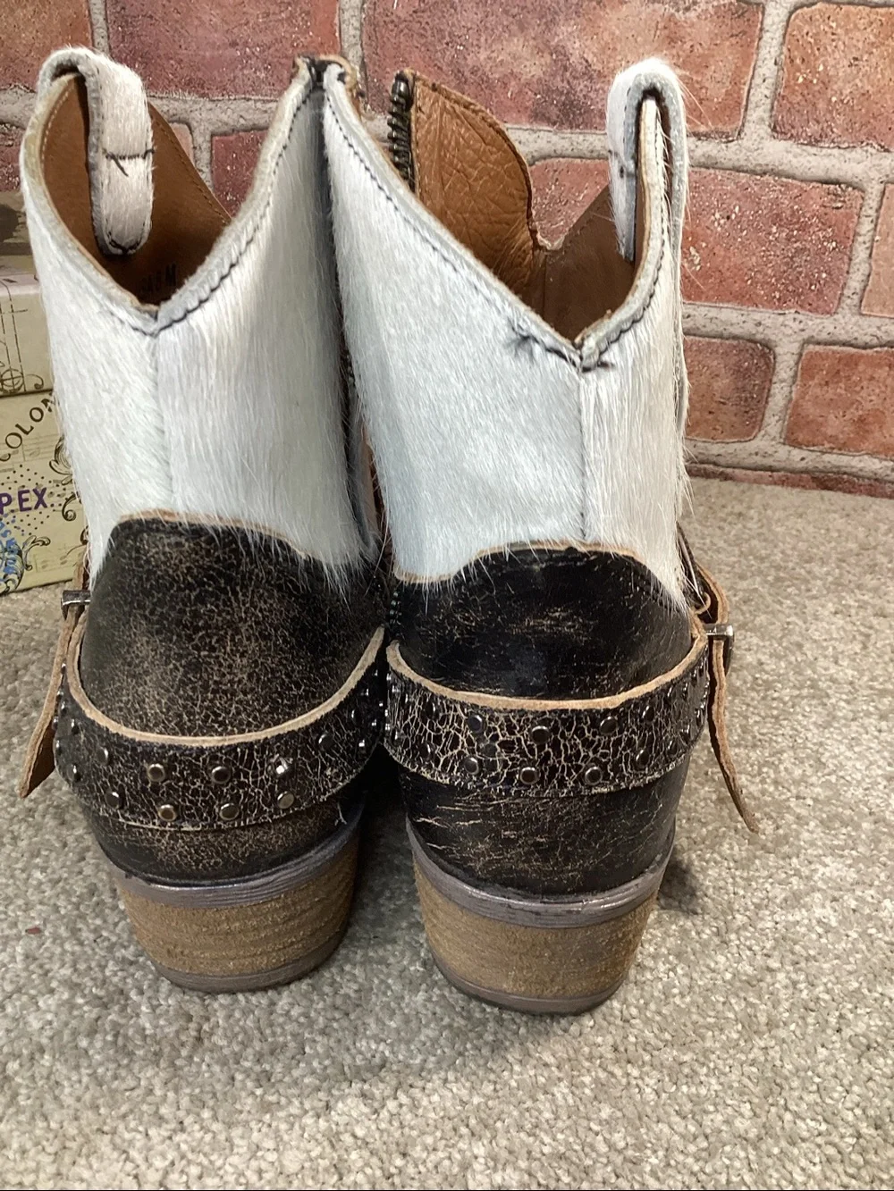 Sterling River Womens Western ankle boots booties size 8